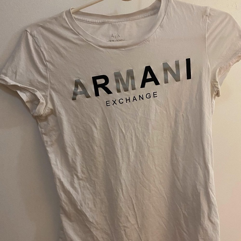 White Armani Exchange T-Shirt